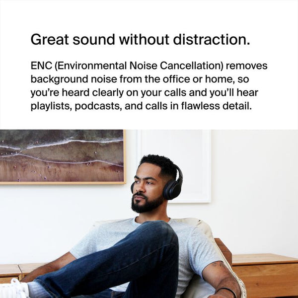 Belkin SoundForm Adapt Wireless Headset - 65 Hour Boom Mic Headphones