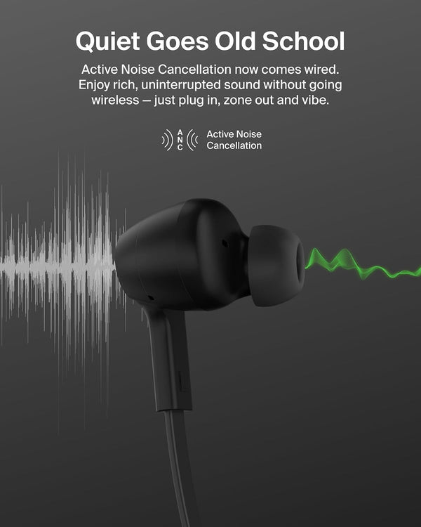 Belkin SOUNDFORM ANC WIRED EARBUDS (USB-C)