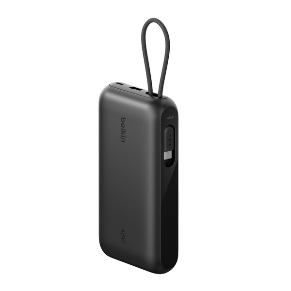 Belkin UltraCharge Power Bank 20K - Integrated Cable and Display - Black