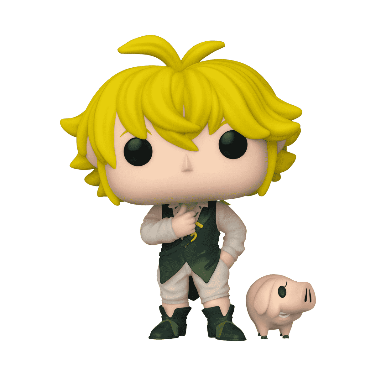 Funko Pop Animation Seven Deadly Sins Meliodas with Hawk #1497 Vinyl Figure Set, 4 in