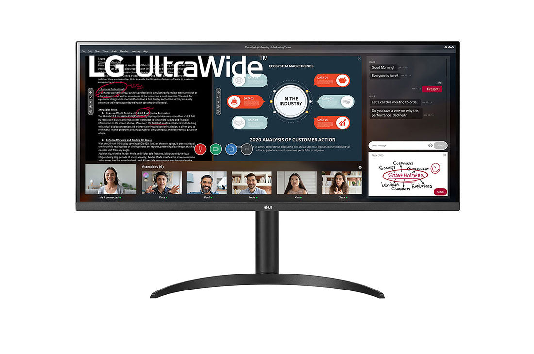 LG Monitor 34In 34WP550-B 21:9 Ultra Wide™ Full HD IPS