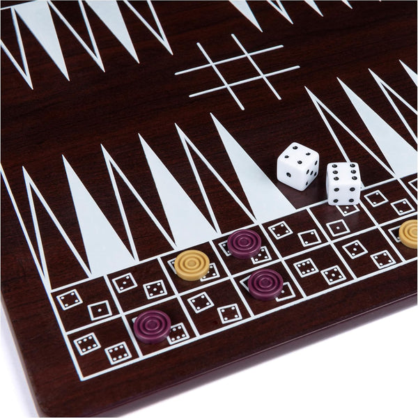 Spin Master Game 12-in-1 Wooden Game Center