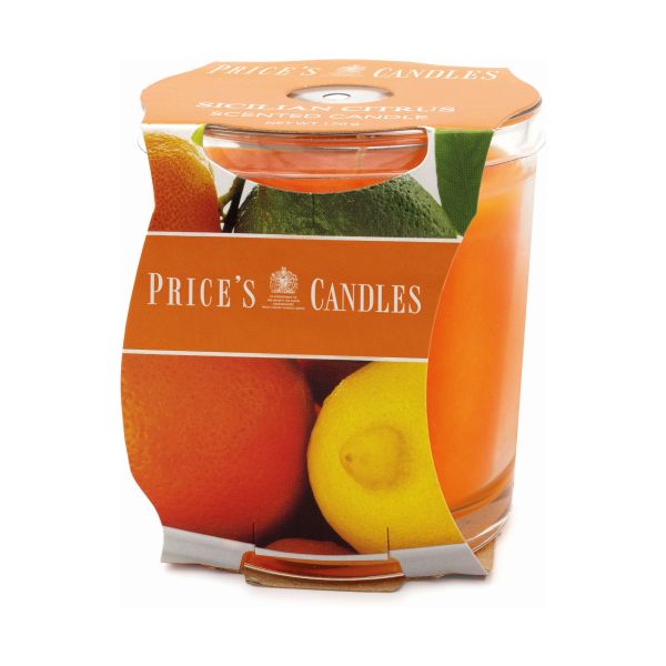 Prices Boxed Candle Jar 170g Burntime 45H Sicilian Citrus