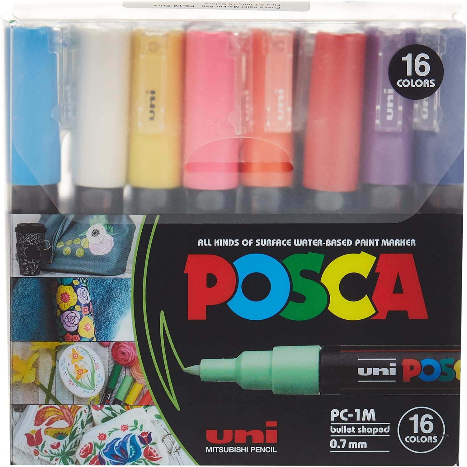 Posca 1M Bullet 16 Colors