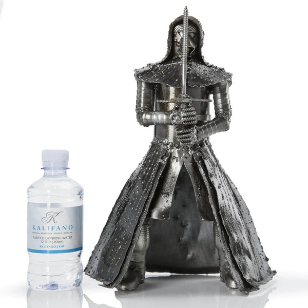 Metal Art - Kylo Ren with Sword Inspired Recycled Metal Sculpture