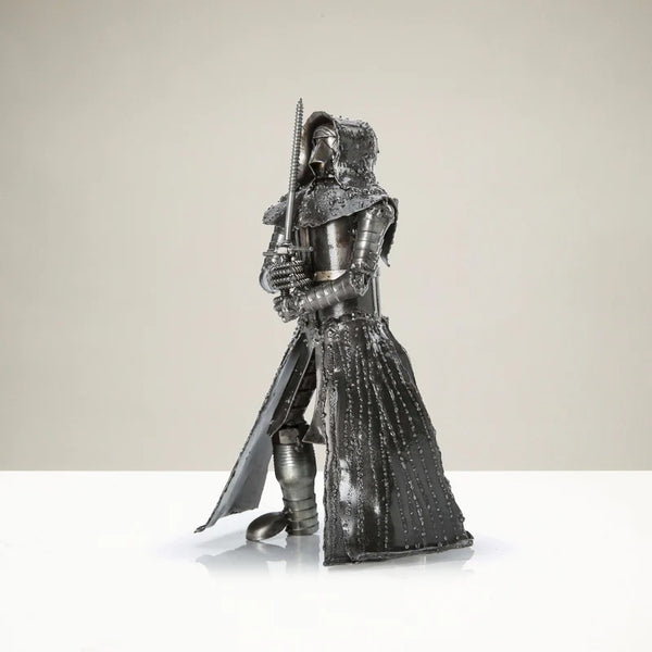 Metal Art - Kylo Ren with Sword Inspired Recycled Metal Sculpture