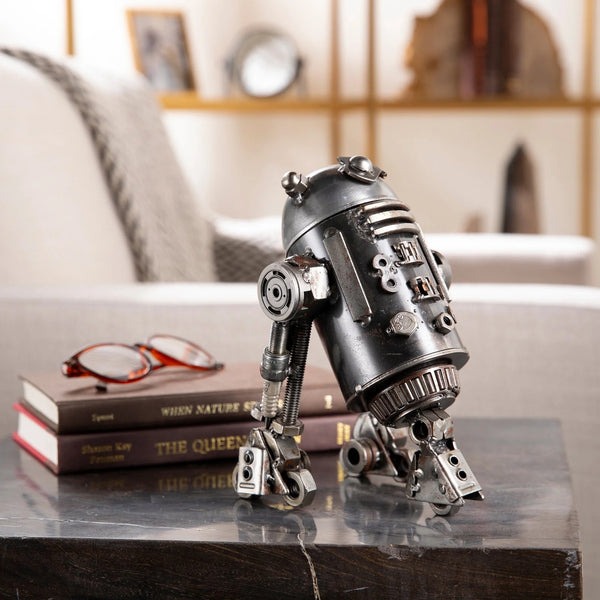 Metal Art - R2D2 Inspired Recycled Metal Sculpture