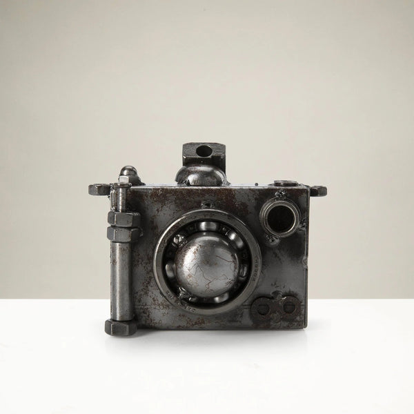 Metal Art - Camera Inspired Recycled Metal Sculpture