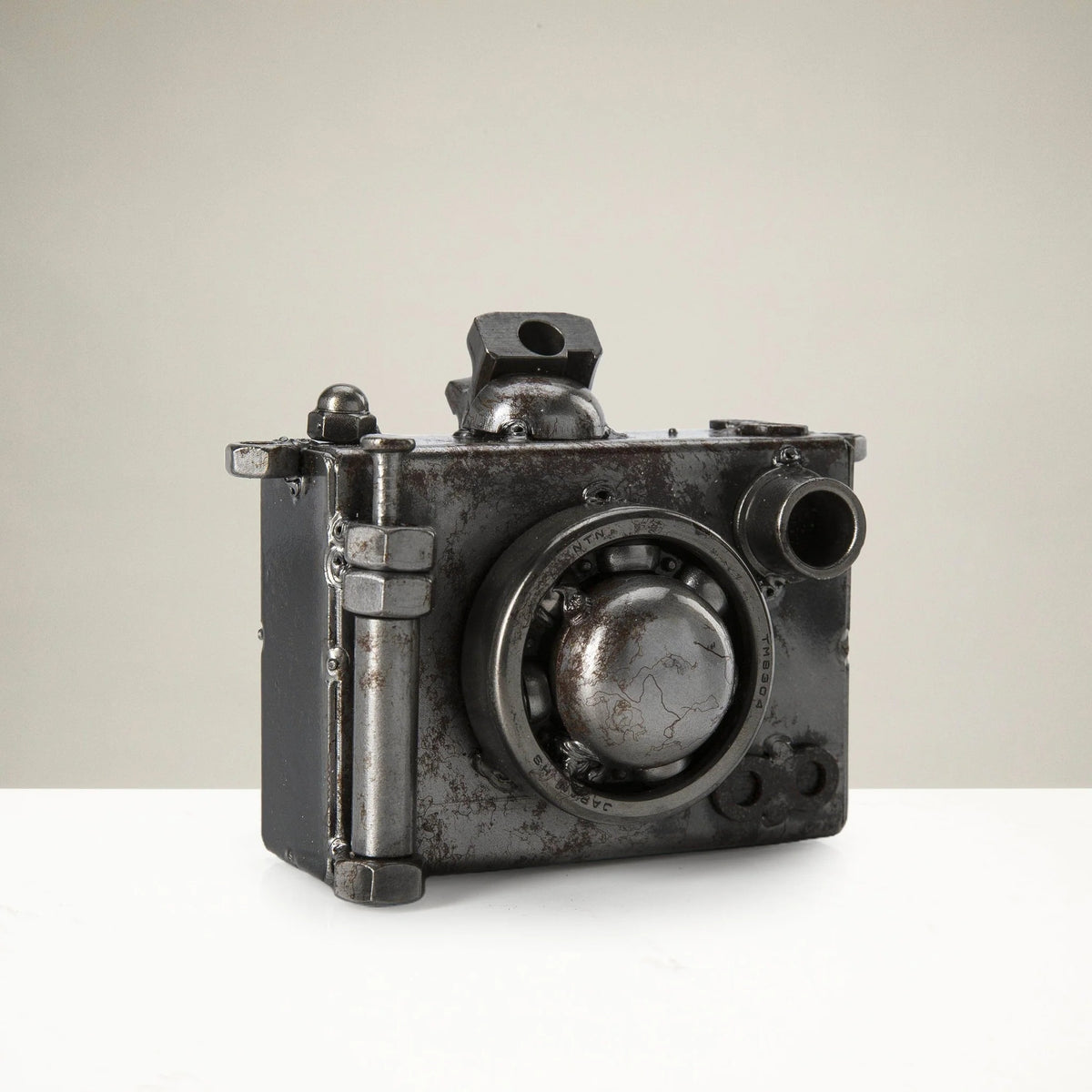 Metal Art - Camera Inspired Recycled Metal Sculpture