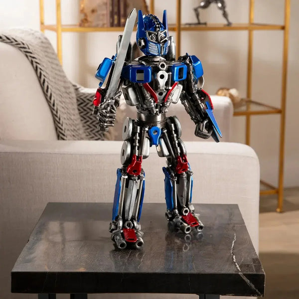 Metal Art - 16" Optimus Prime Inspired Recycled Metal Art Sculpture