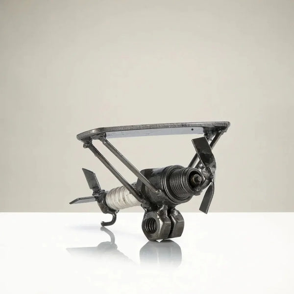 Metal Art - Airplane Inspired Recycled Metal Sculpture