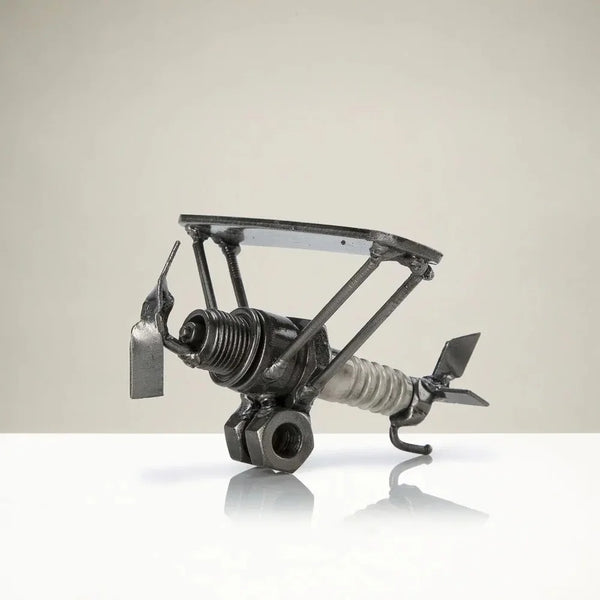 Metal Art - Airplane Inspired Recycled Metal Sculpture