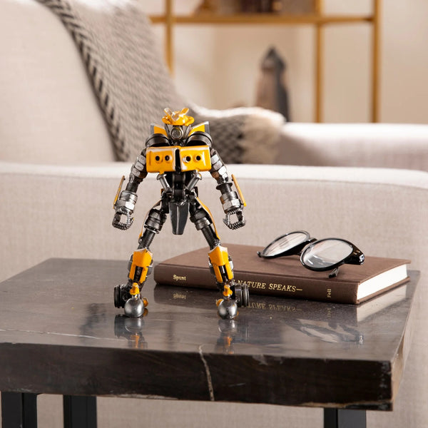 Metal Art - 7" Bumblebee Inspired Recycled Metal Sculpture