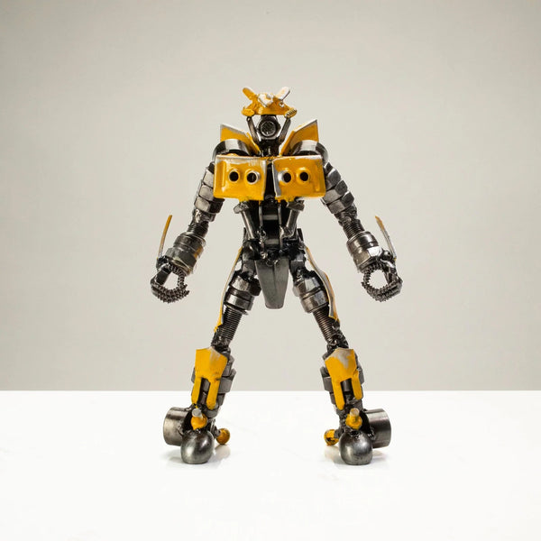 Metal Art - 7" Bumblebee Inspired Recycled Metal Sculpture