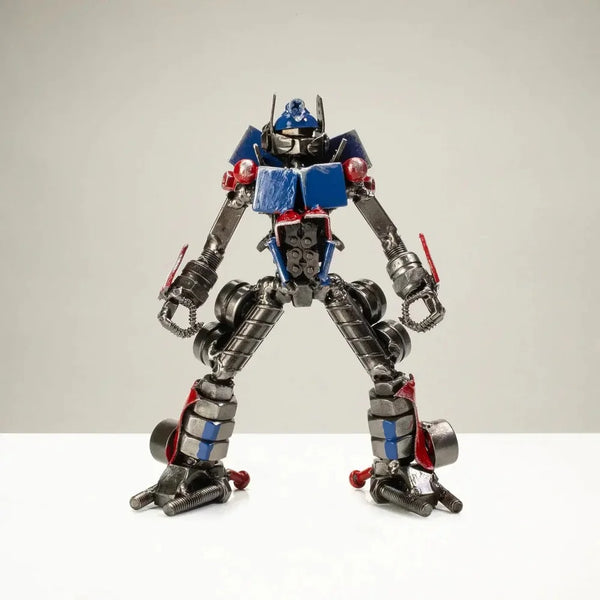 Metal Art - 7" Optimus Prime Inspired Recycled Metal Sculpture