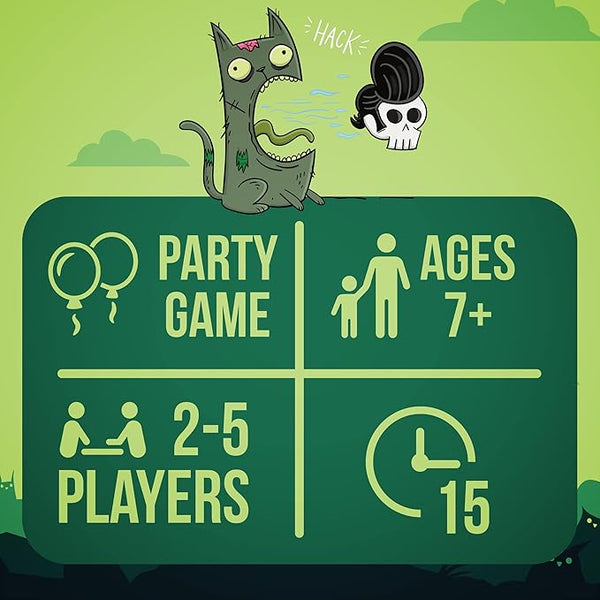 Exploding Kittens Zombie Kittens 2-5 Players - Ages 7+