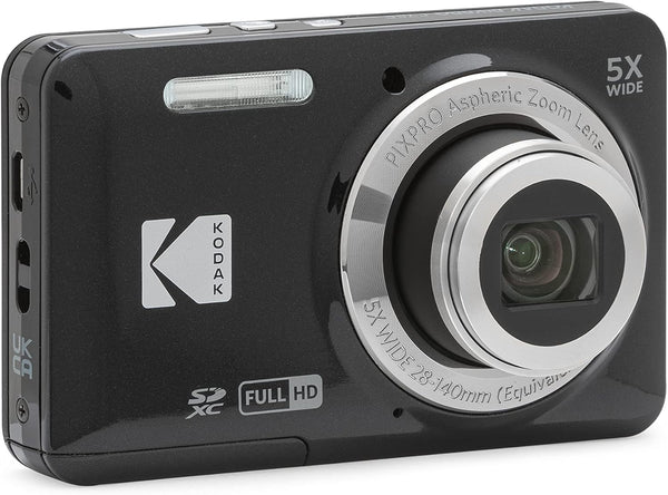 Kodak - Compact Digital Camera FZ55 5x Optical Zoom CMOS, Li-ion Battery - Black