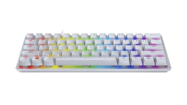 لوحة مفاتيح الألعاب Razer Huntsman Mini Mercury Edition بمفاتيح أرجوانية