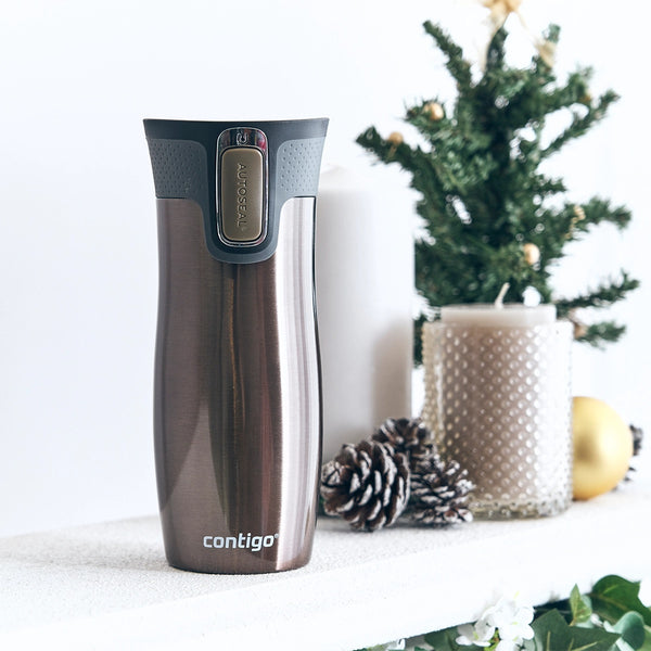 Contigo Autoseal West Loop Vacuum Insulated Stainless Steel Travel Mug 470 ml, Latte Tm