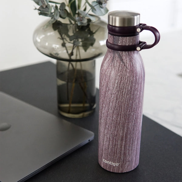 Contigo Autoseal Matterhorne Couture Vacuum Insulated Stainless Steel Bottle 590 ML, Blonde Wood