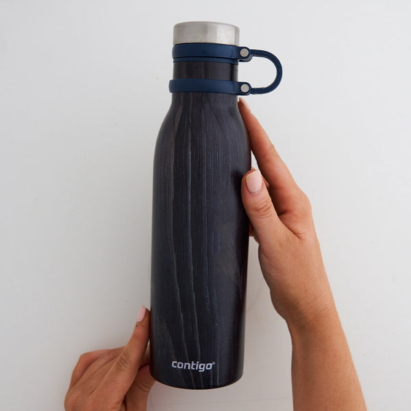 Contigo Autoseal Matterhorne Couture Vacuum Stainless Steel Bottle 590 Ml, Indigo Wood