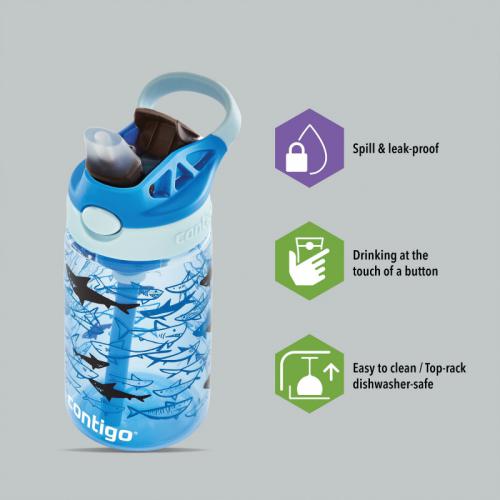 Contigo Autospout Kids Easy-Clean, 420 Ml, Blue Graphic