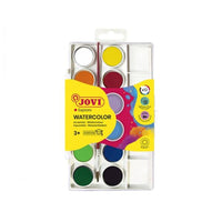 Jovi Acuarela Watercolor Paint Set - 12 Colors for Kids and School