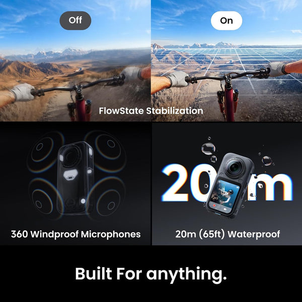 Insta360 - X6 - 360 Cameras - Essentials Bundle - Black
