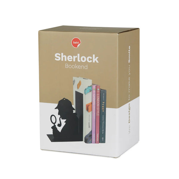 Balvi - Sherlock Bookend, Black, Metal