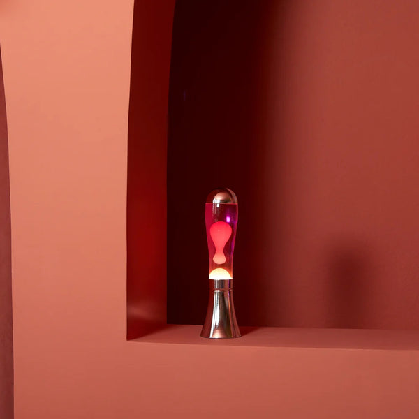 Balvi Lava lamp,Magma,silver/pink,aluminium