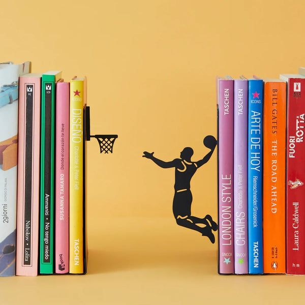 Balvi Bookend,Slam Dunk,black,metal