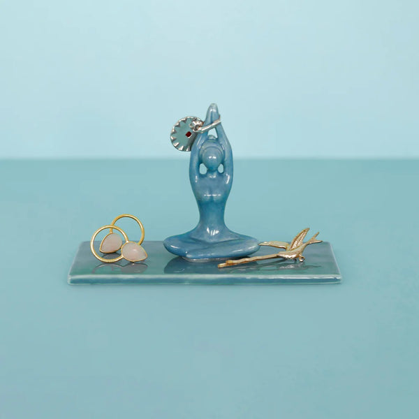 Balvi Ring holder,Asana,blue,porcelain