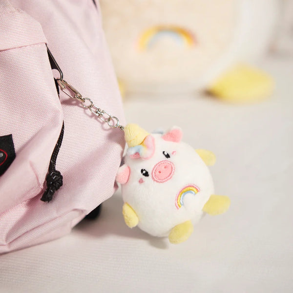 Balvi Keyring,Fluffy Unicorn,multicolor,metal/fabric