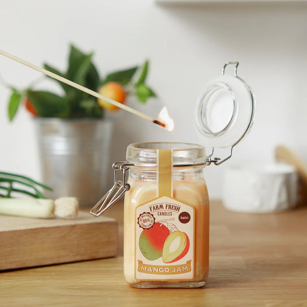 Balvi Scented candle,Farm Fresh,mango,wax/glass