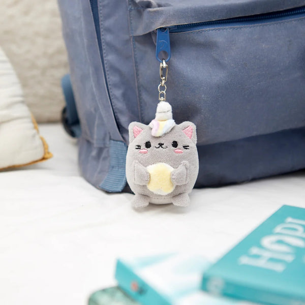 Balvi Keyring,Fluffy Kawaii Starry,gray