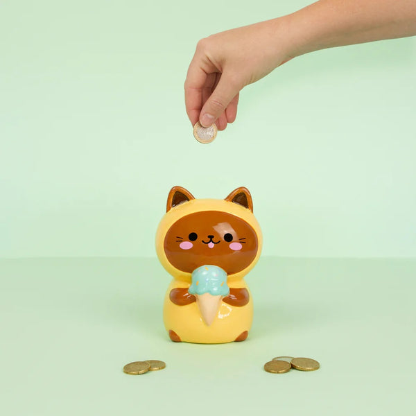 Balvi Coin bank,Kawaii Minty,yellow,ceramic