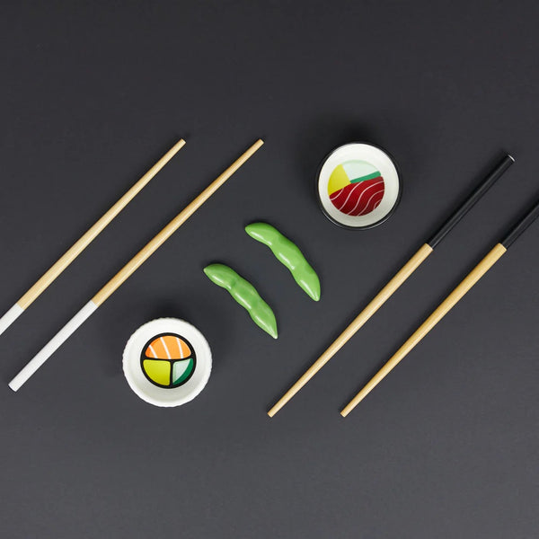 Balvi Sushi set,Oishii,white/black,ceramic