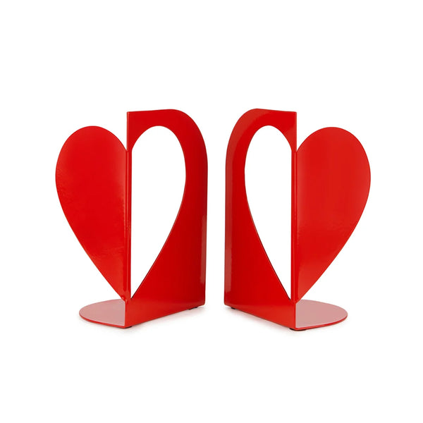 Balvi - Love Double Bookend, Red, Metal