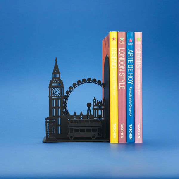 Balvi Bookend,London,black,metal
