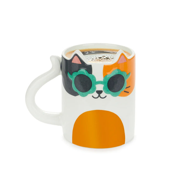 Balvi - Calico Cool Cat Mug, 350 ml, Ceramic
