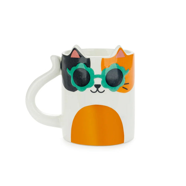 Balvi - Calico Cool Cat Mug, 350 ml, Ceramic