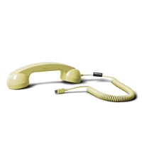 Native Union POP Phone USB-C Retro Call Handset for Smartphones, Tablets and Laptops, Lemon