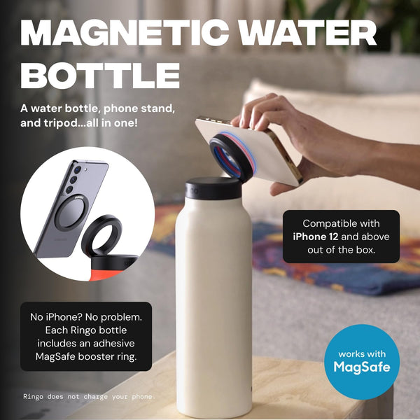 Ringo - Water Bottle - 32 Oz - Screw Lid /Booster Ring - Stainless