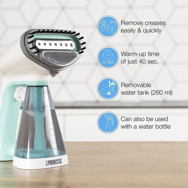 Princess Handheld Garment Steamer 260 Ml 1500 Watt