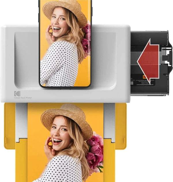 خرطوشة وورق تعبئة كوداك 4PASS مقاس 4×6 بوصة - 80 ورقة
