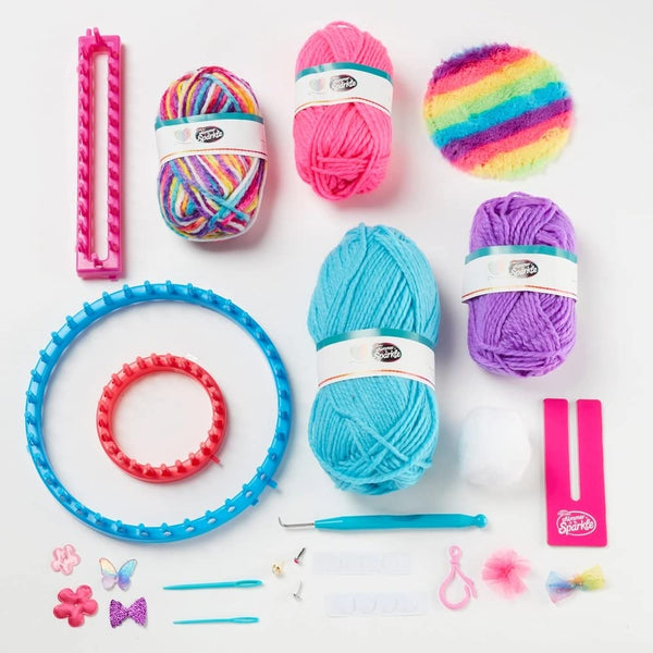CraZart Shimmer N Sparkle 3 In 1 Ultimate Knitting Station