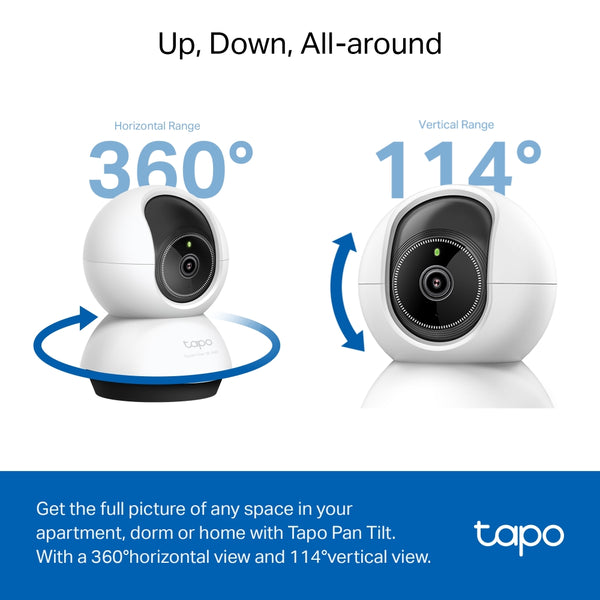 Tapo - Tc74 Pan/Tilt Ai Home Security Wi-Fi Camera