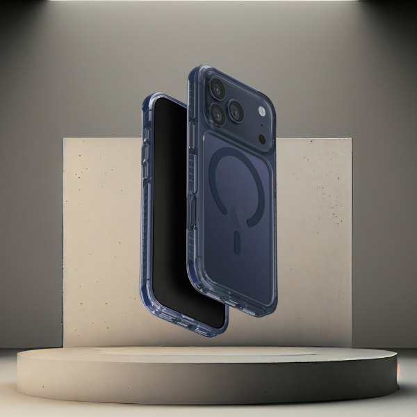 Uniq Hybrid Iphone 17 Pro Max Magclick Charging Combat - Navy Blue