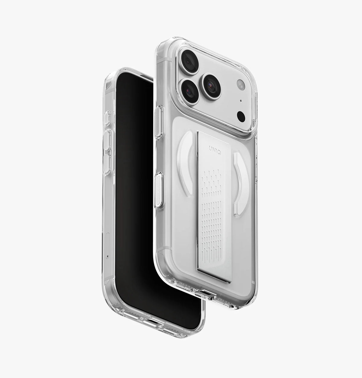 غطاء حماية Uniq Heldro Air لهاتف iPhone 18 Pro بلون أحمر مخملي - غطاء نحيف مزود بقبضة