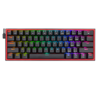 Redragon Fizz RGB Wired Mechanical Keyboard Black - Backlit Gaming